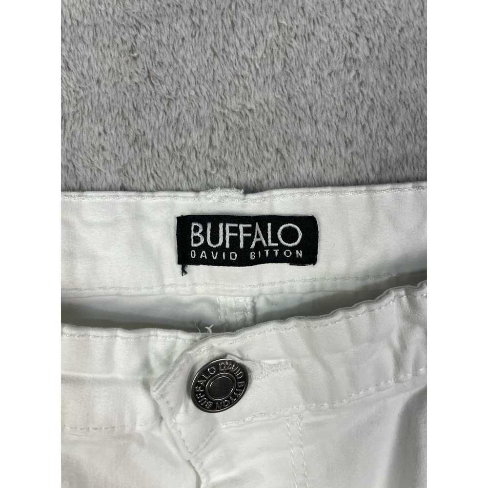 Buffalo David Bitton Jeans Womens 8 White Daily Mid Rise Stretch Skinny Ankle - Picture 3 of 12